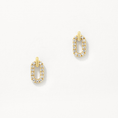 Load image into Gallery viewer, Radiant 0.11 TCW Round Diamond Paperclip Stud Earrings
