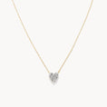 Load image into Gallery viewer, Heartfelt Elegance: 0.08 TCW Round Lab Grown Diamond Necklace
