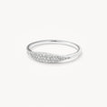 Load image into Gallery viewer, Round Diamond Pave Signet Band
