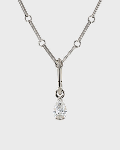 Elegant 1.35 CT Pear-Shaped Lab Grown Diamond Pendant 2
