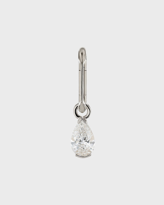 Elegant 1.35 CT Pear-Shaped Lab Grown Diamond Pendant