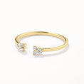 Load image into Gallery viewer, Radiant Elegance: 0.09 TCW Round Lab Grown Diamond Open Wedding Band
