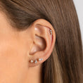 Load image into Gallery viewer, Exquisite 0.10 TCW Round Lab Grown Diamond Trio Stud Earrings
