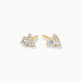 Load image into Gallery viewer, Exquisite 0.10 TCW Round Lab Grown Diamond Trio Stud Earrings
