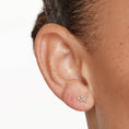 Load image into Gallery viewer, 0.080 TCW Round Lab Grown Diamond Celestial Star Stud Earrings
