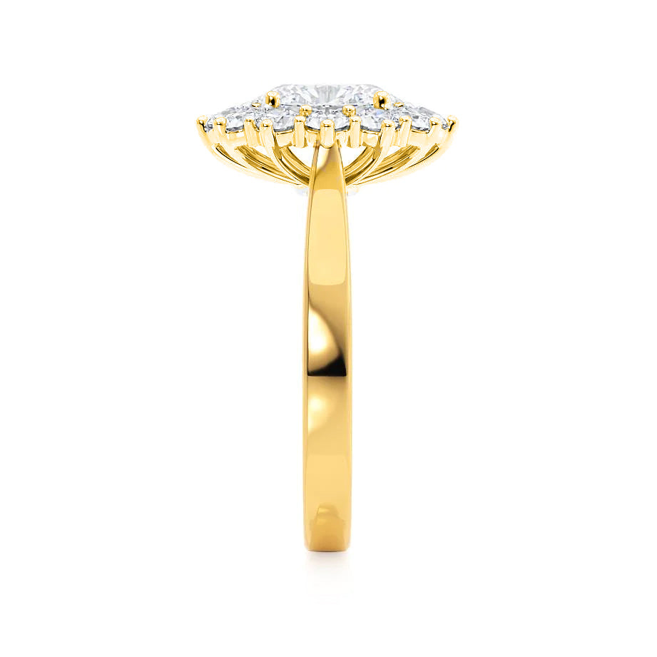2.0 CT Oval Lab-Grown Diamond Ring In Halo Setting 2