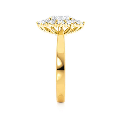 2.0 CT Oval Lab-Grown Diamond Ring In Halo Setting 2