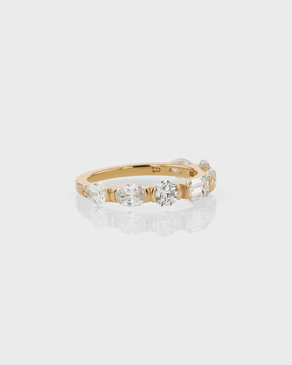 Elegant 0.70 TCW Emerald Cut Lab Grown Diamond Wedding Band 7
