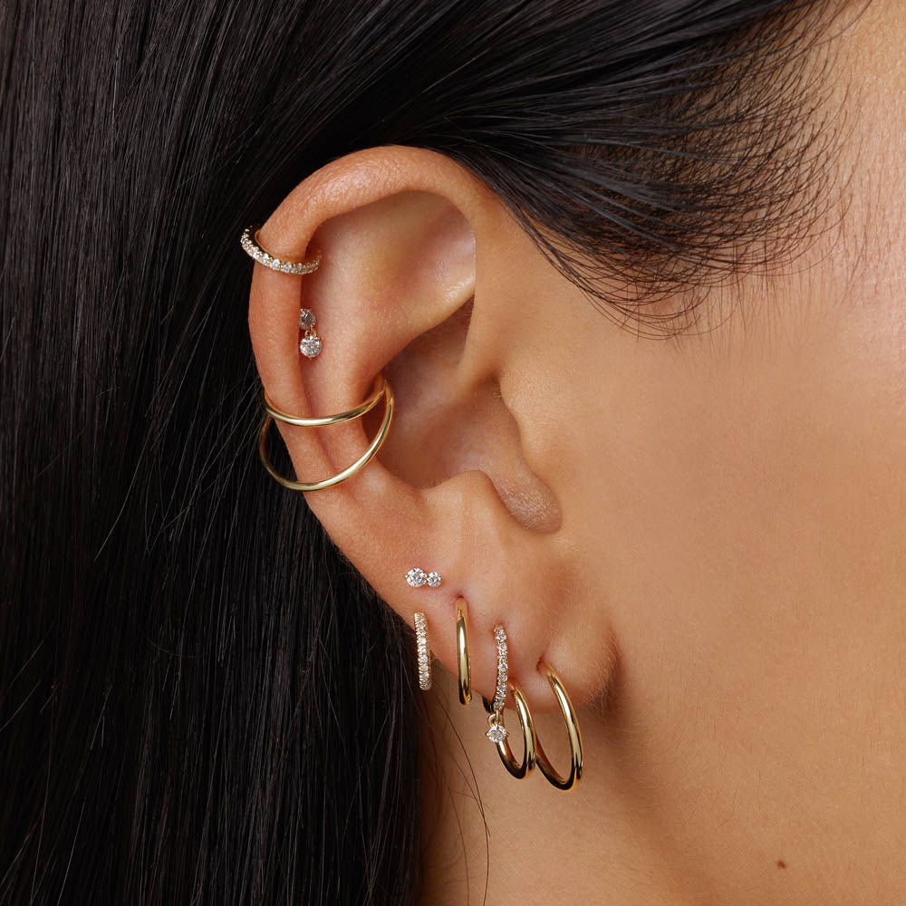 Elegant Gold Double Band Ear Cuff Earrings 5