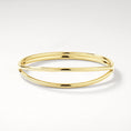 Load image into Gallery viewer, Elegant Gold Double Split Bangle Bracelet
