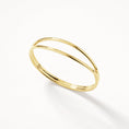 Load image into Gallery viewer, Elegant Gold Double Split Bangle Bracelet
