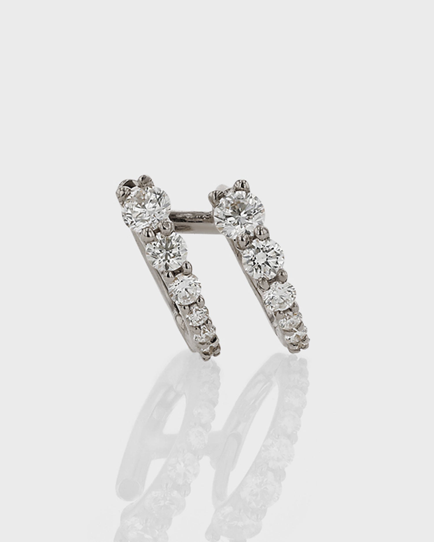 Elegant 0.20 TCW Round Lab Grown Diamond Hoop Earrings