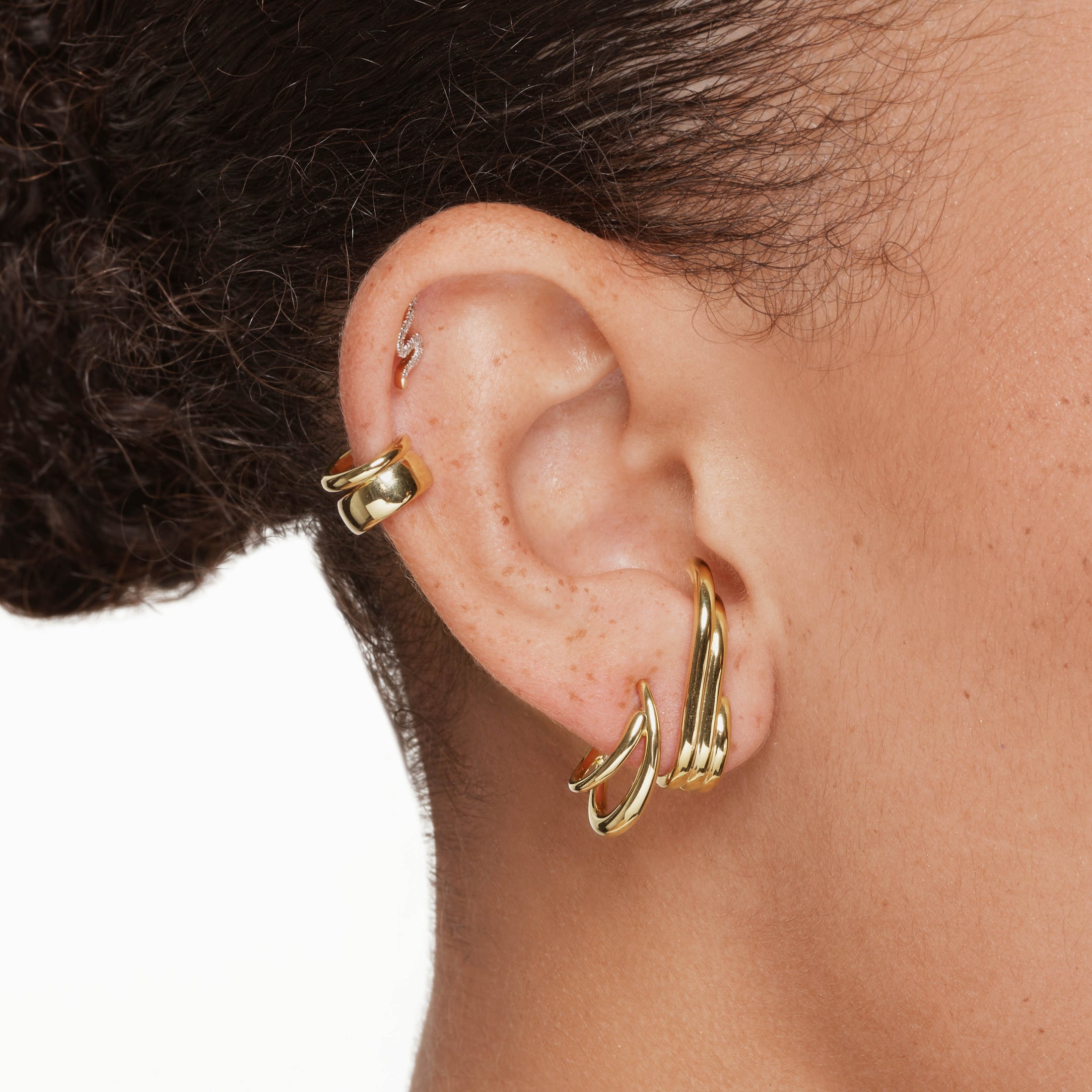 Split Cuff  Earrings