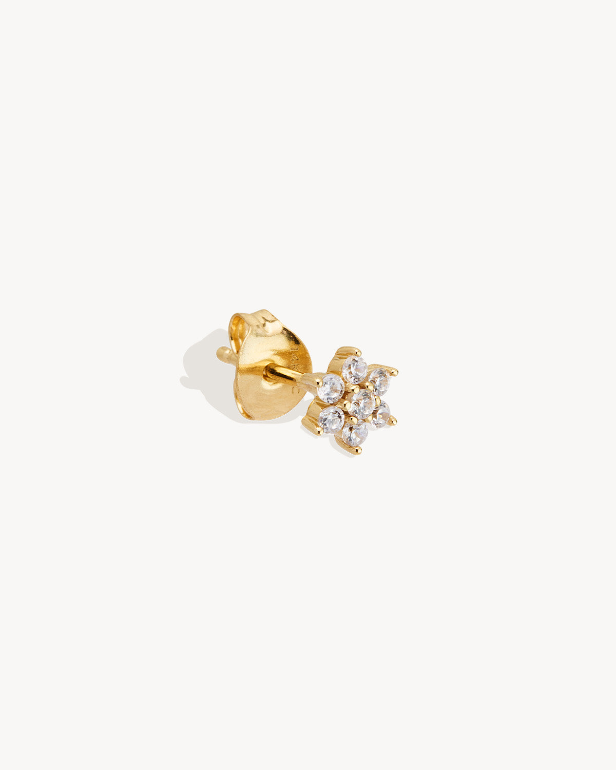 0.20 TCW Round Lab Grown Diamond Floral Stud Earrings 1