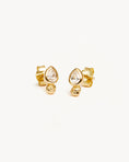 Load image into Gallery viewer, 0.20 TCW Pear Lab-Grown Diamond Bezel Earrings
