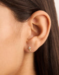 Load image into Gallery viewer, 0.20 TCW Pear Lab-Grown Diamond Bezel Earrings
