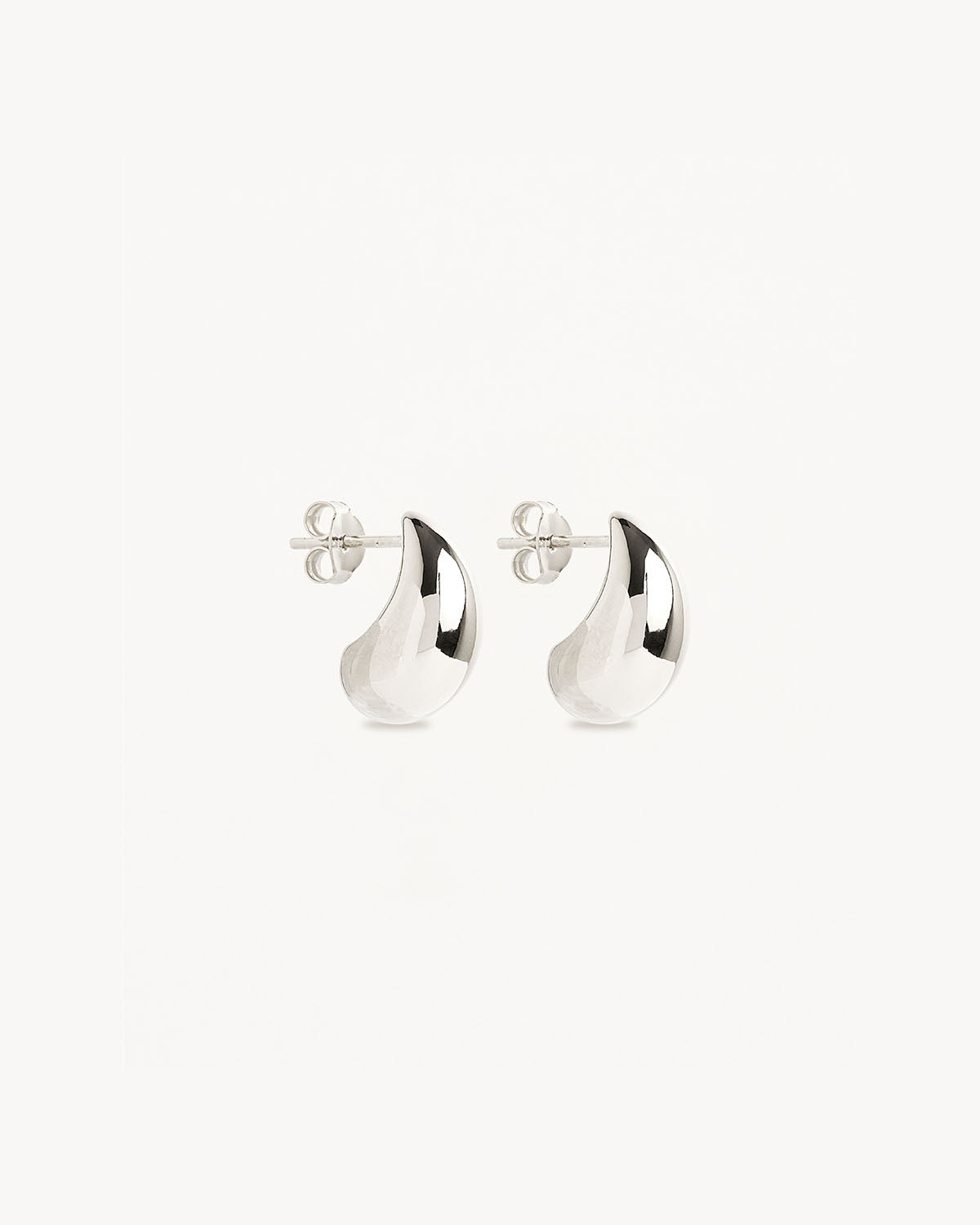 Elegant Silver Teardrop Earrings 1