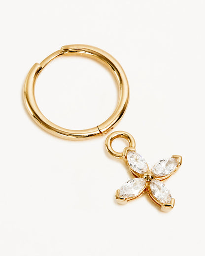 Radiant 0.24 TCW Marquise Lab-Grown Diamond Hoop Earring 2