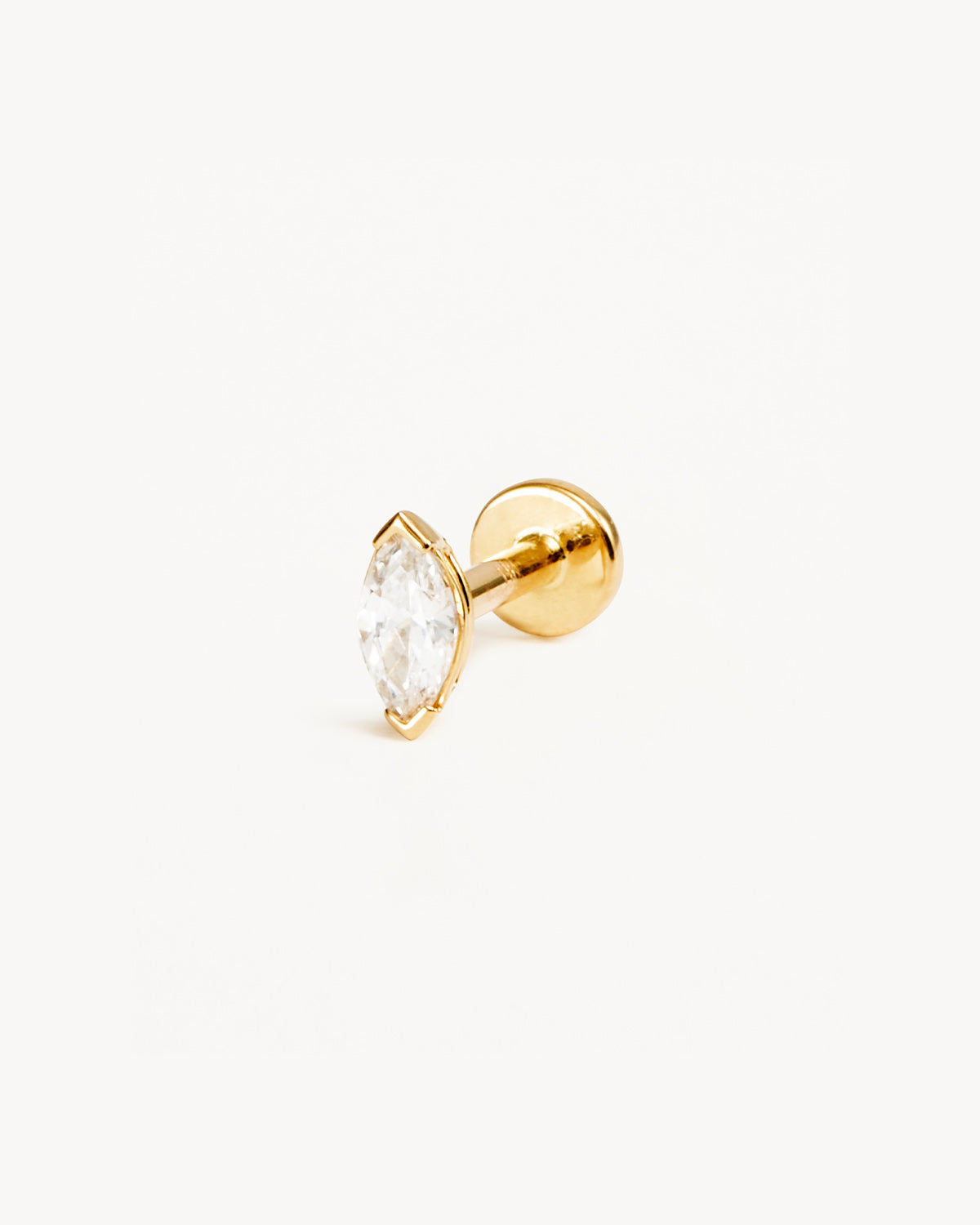 Elegant 0.11 TCW Marquise Lab-Grown Diamond Stud Earrings 1