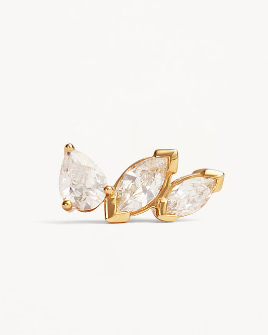 0.30 TCW Marquise & Pear Lab-Grown Diamond Studs Earrings