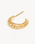 Load image into Gallery viewer, Golden Textured Hoop Earrings
