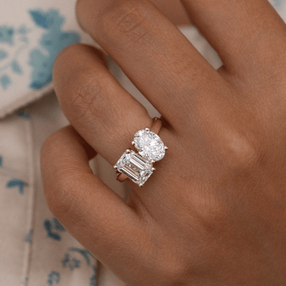 Solitaire-Oval Lab Grown Diamond Engagement Ring