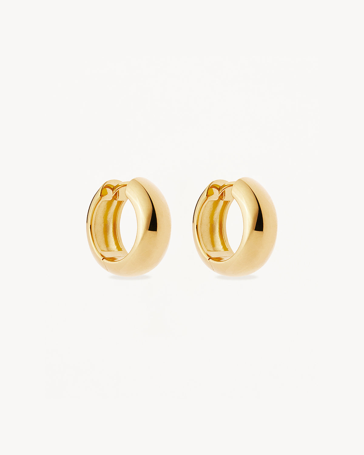 Bold Small Hoops Gold Earring