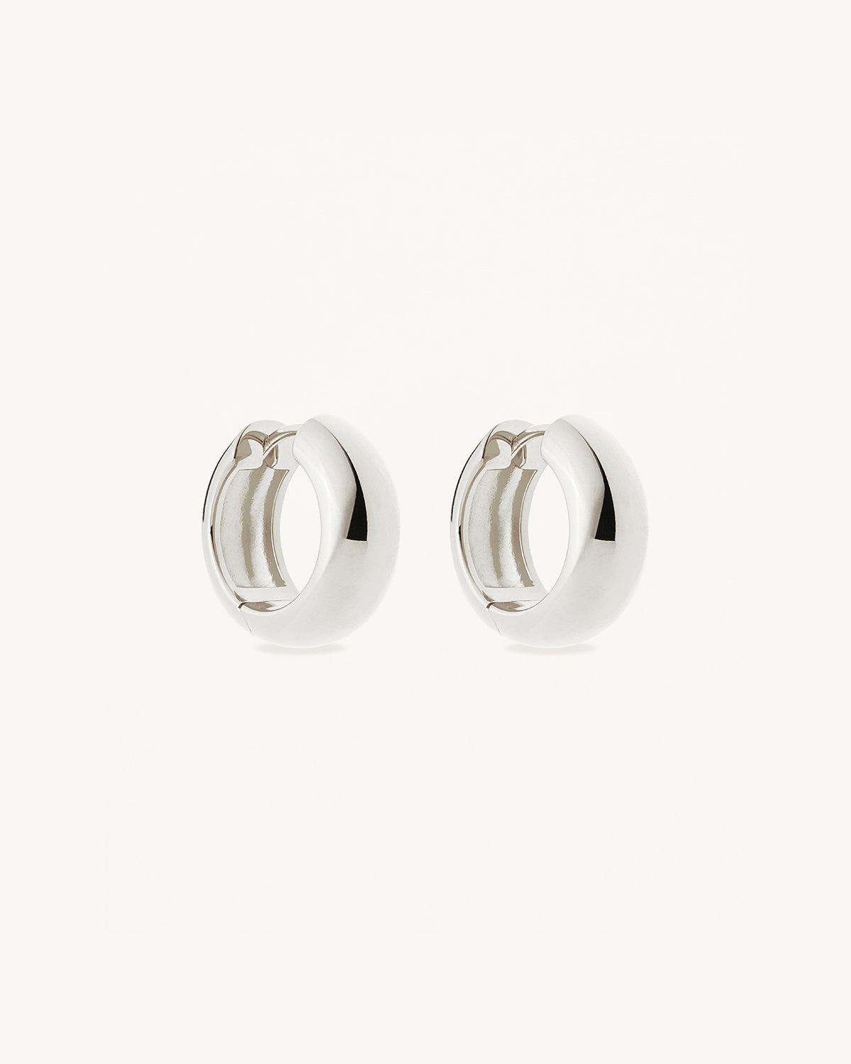 Sterling Silver Bold Small Hoops 1