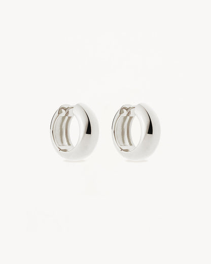 Sterling Silver Bold Small Hoops 1