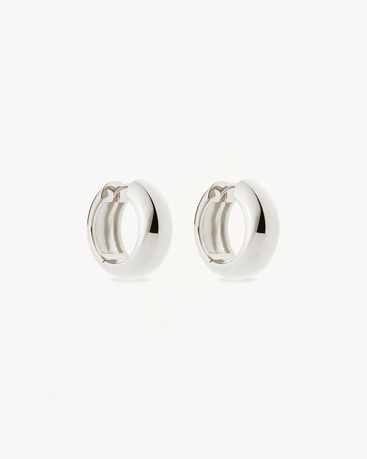 Sterling Silver Bold Small Hoops