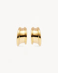 Load image into Gallery viewer, Golden Elegance: Muse Hoop Earrings
