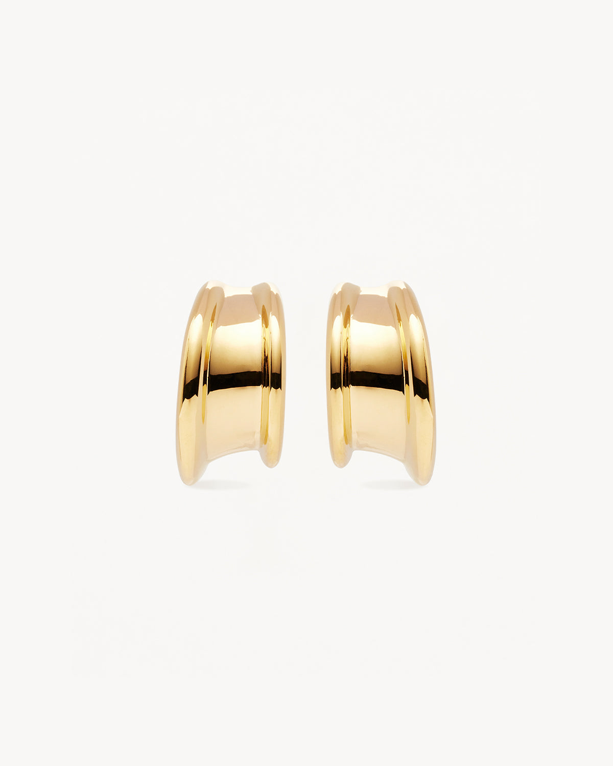 Golden Elegance: Muse Hoop Earrings