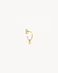 Load image into Gallery viewer, Golden Elegance: 0.11 TCW Round Lab-Grown Diamond Hoop Earrings
