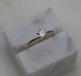 Load image into Gallery viewer, Elegant 0.50 CT Round Lab-Grown Diamond Solitaire Ring
