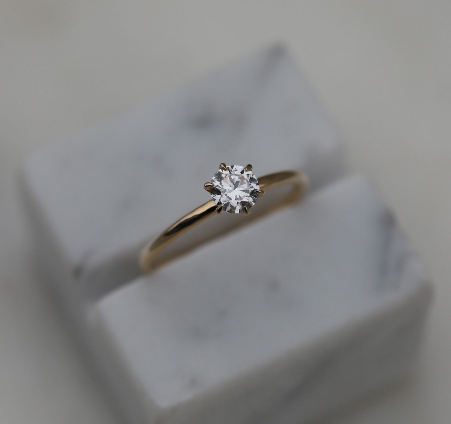 Elegant 0.50 CT Round Lab-Grown Diamond Solitaire Ring