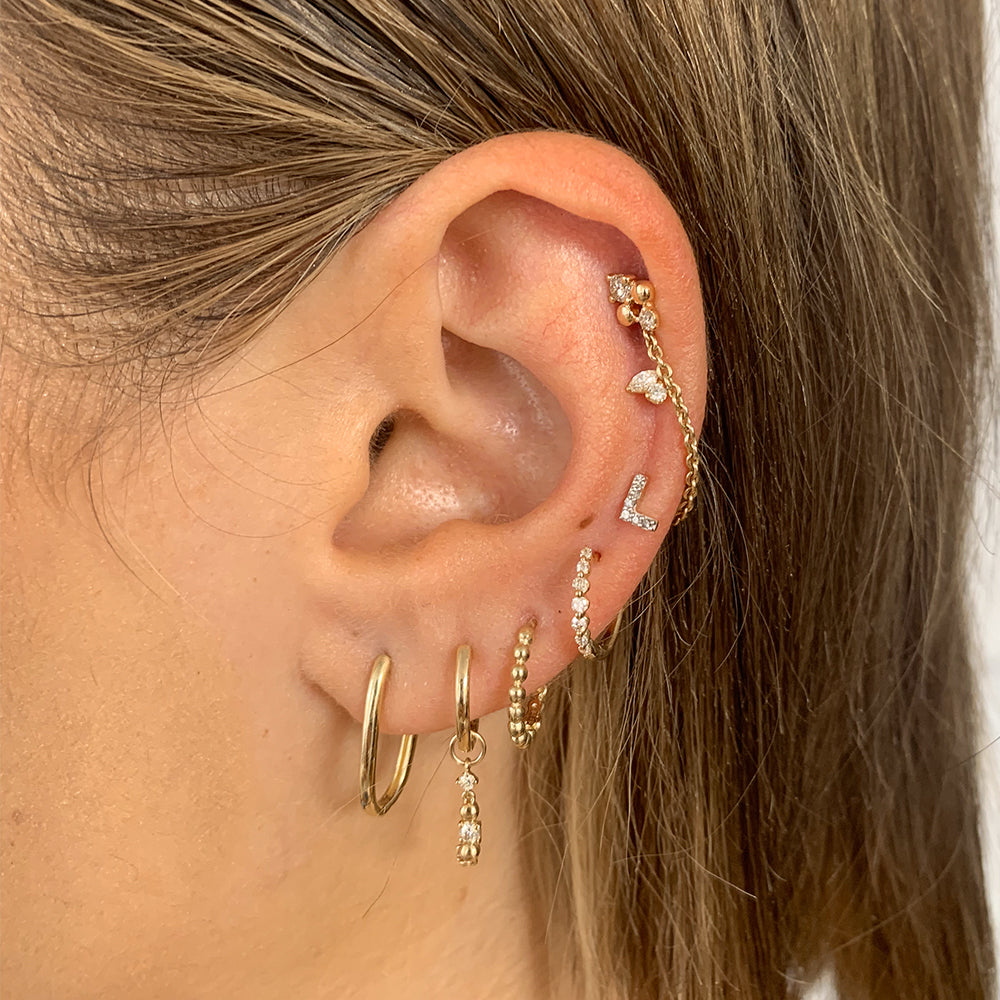 Elegant Gold Earring Connector Chain