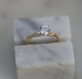 Load image into Gallery viewer, 0.89 CT Round Lab-Grown Diamond Twisted Pave Engagement Ring
