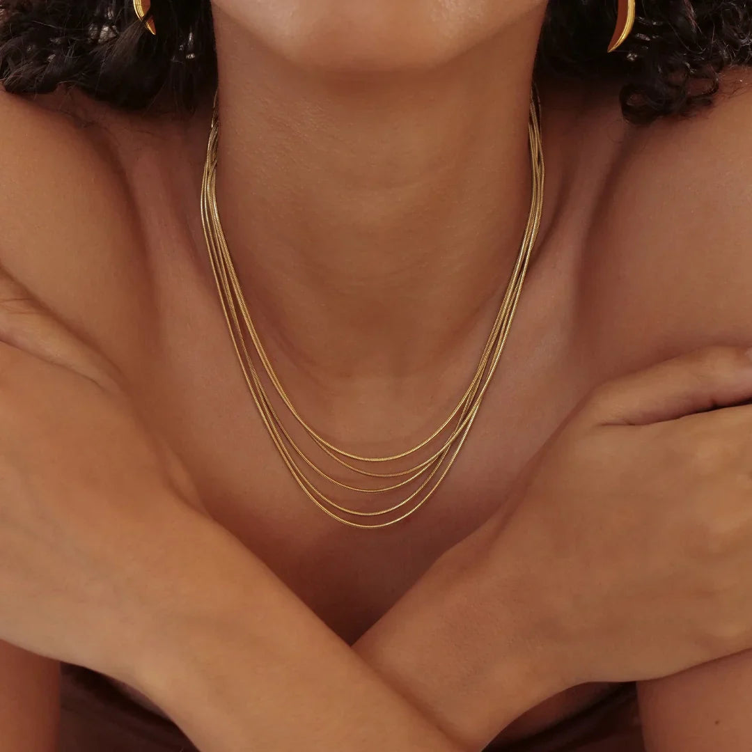 Layered Chocker Necklaces 5