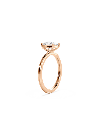 Solitaire-Oval Lab Grown Diamond Engagement Ring