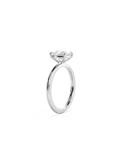 Solitaire-Oval Lab Grown Diamond Engagement Ring