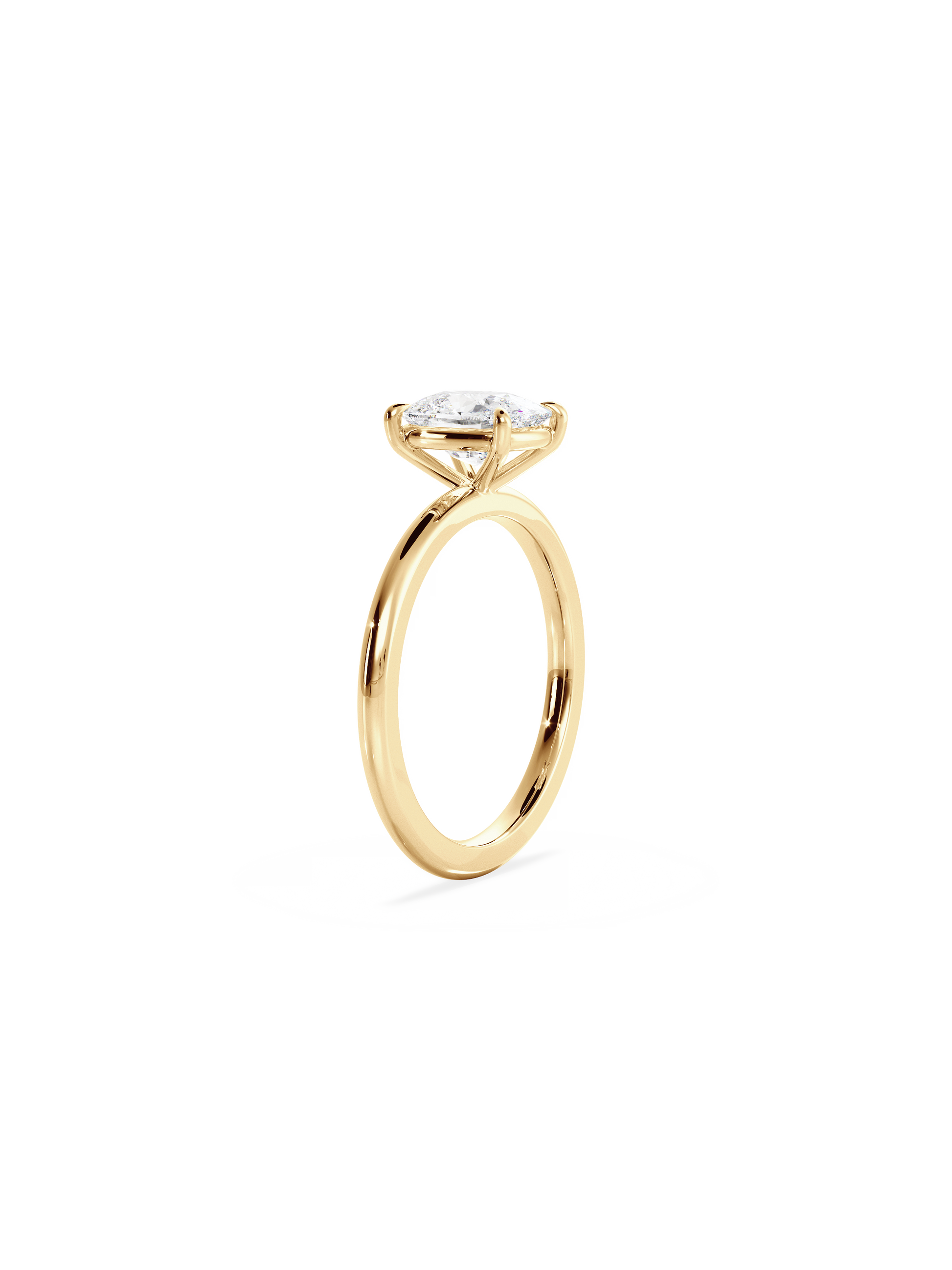Solitaire-Oval Lab Grown Diamond Engagement Ring
