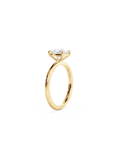 Solitaire-Oval Lab Grown Diamond Engagement Ring