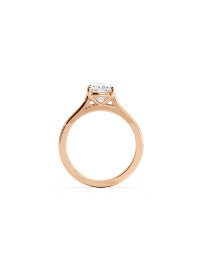 Solitaire-Oval Lab Grown Diamond Engagement Ring