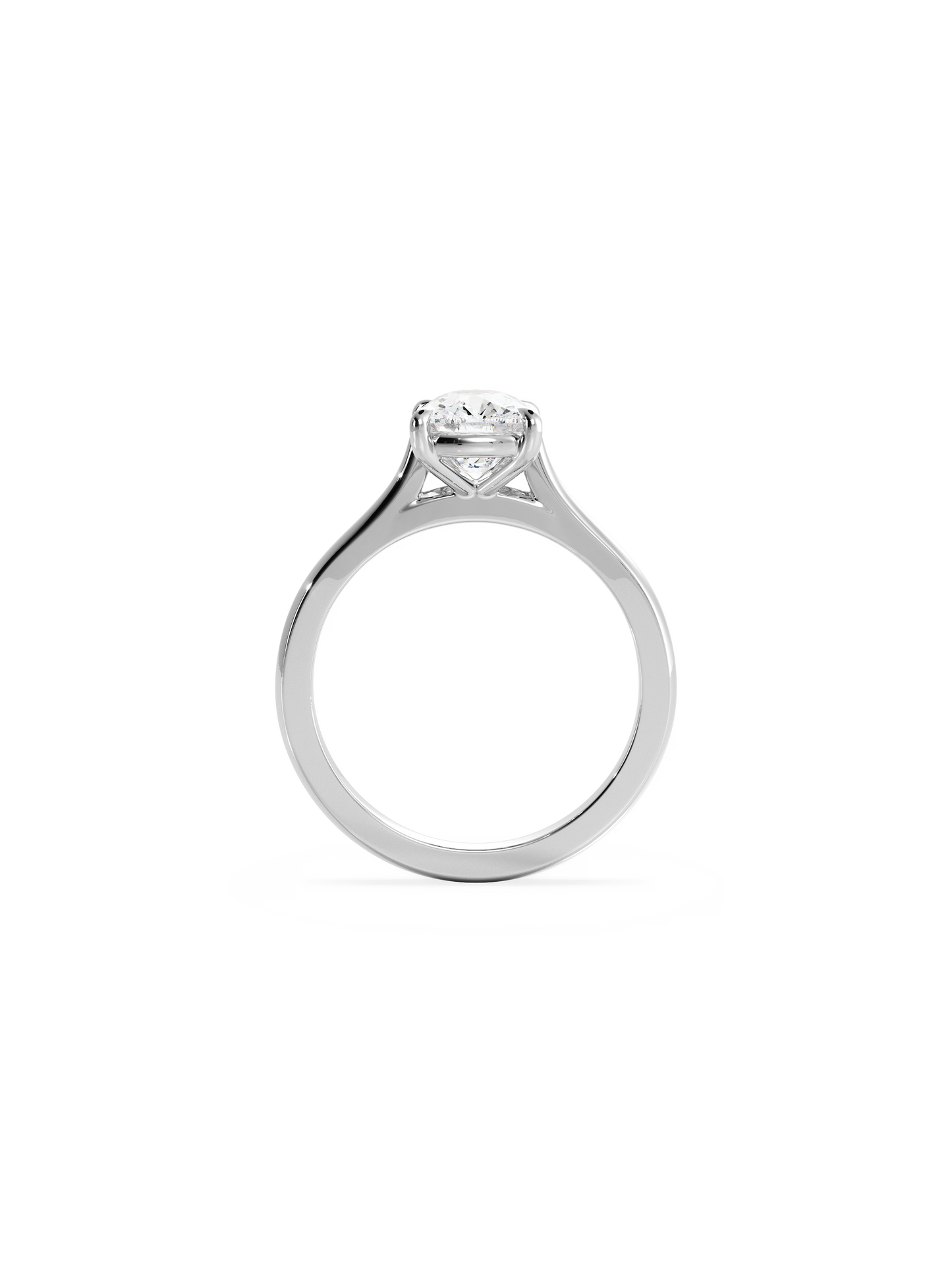 Solitaire-Oval Lab Grown Diamond Engagement Ring