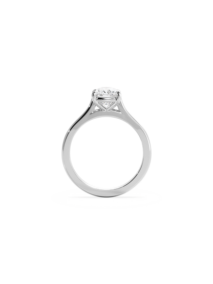Solitaire-Oval Lab Grown Diamond Engagement Ring