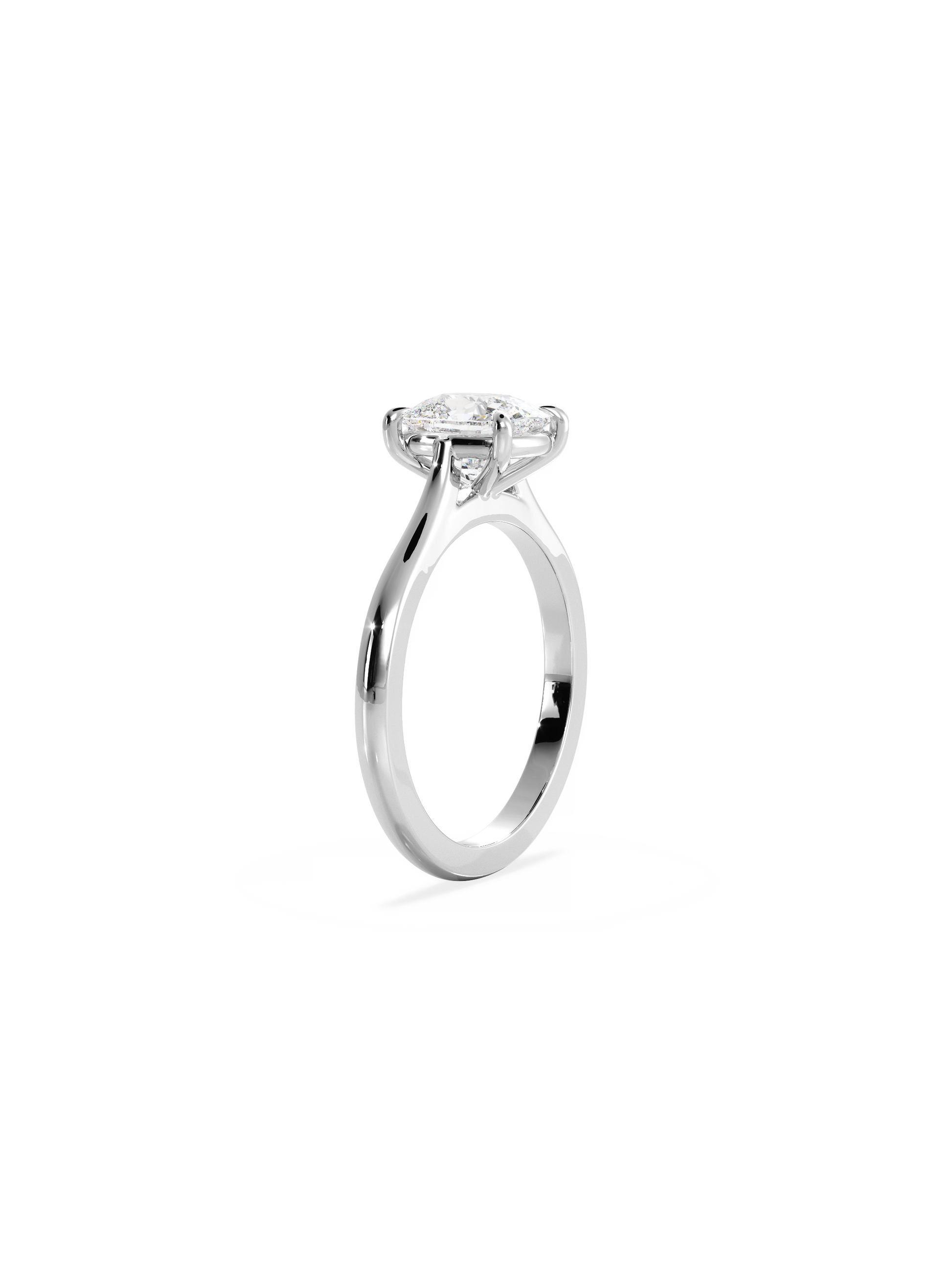 Solitaire-Oval Lab Grown Diamond Engagement Ring