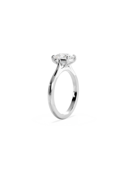 Solitaire-Oval Lab Grown Diamond Engagement Ring