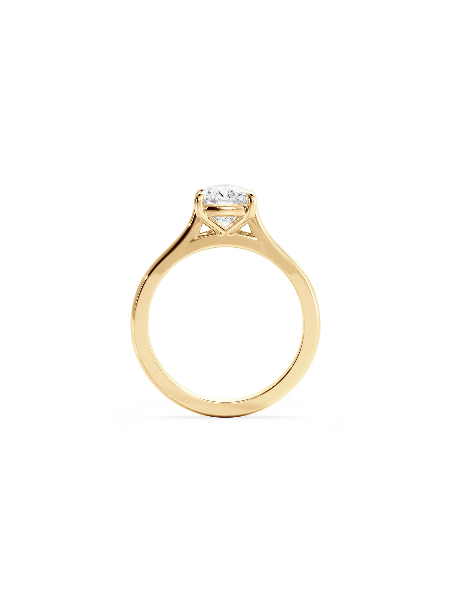 Solitaire-Oval Lab Grown Diamond Engagement Ring