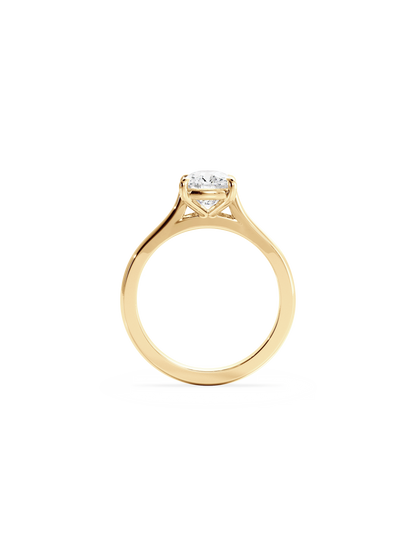 Solitaire-Oval Lab Grown Diamond Engagement Ring