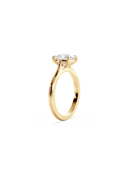 Solitaire-Oval Lab Grown Diamond Engagement Ring